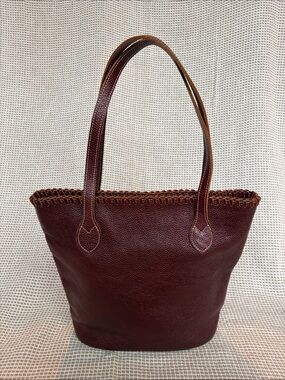 Overland Lois Leather Shoulder Tote Bag